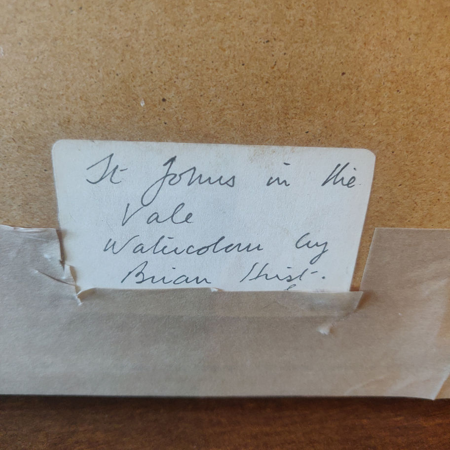Vintage watercolour signed by Brian Thist Of St Johns in the vale lake district