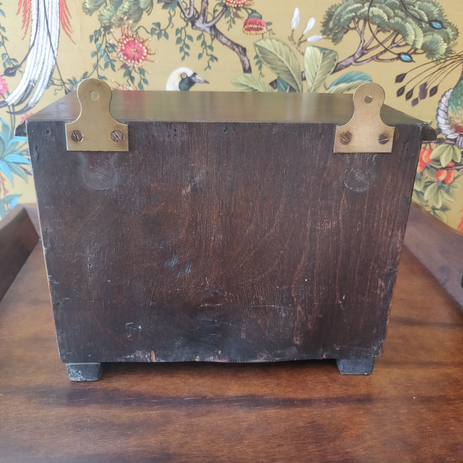 Vintage early 20th century possibly military pine first aid case Switzerland