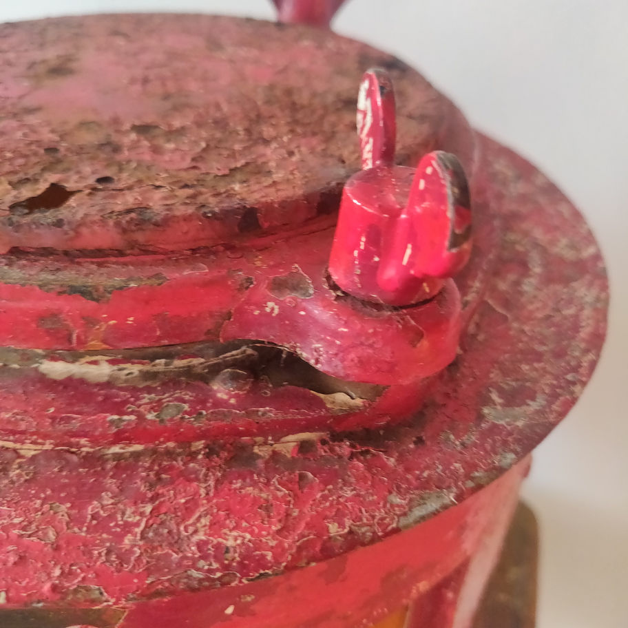 Antique Victorian late 19th century heavy cast metal ships towing lamp amazing!