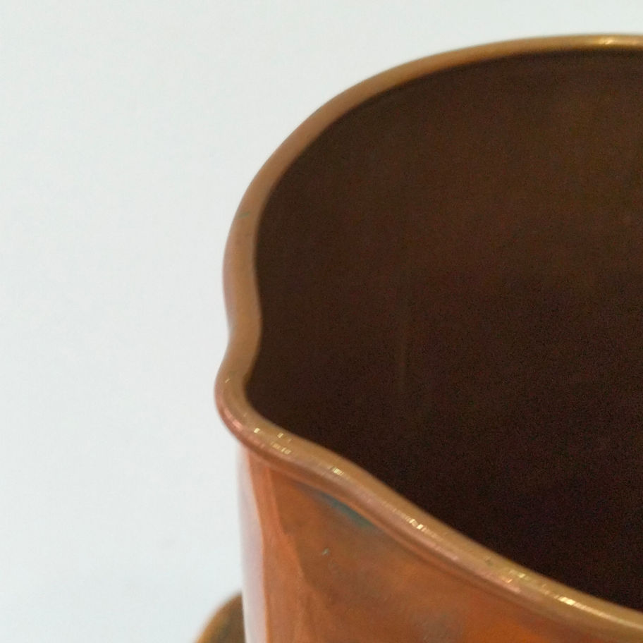 Vintage large Hammered Copper Water Jug / Kitchen Pitcher Possible British