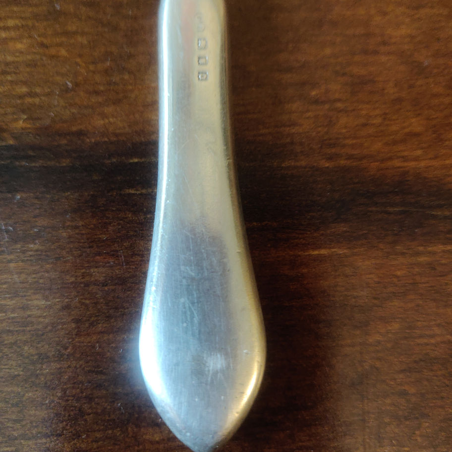 Antique 1919 London silver cuticle pusher marked c .d Charles Dalgleish?