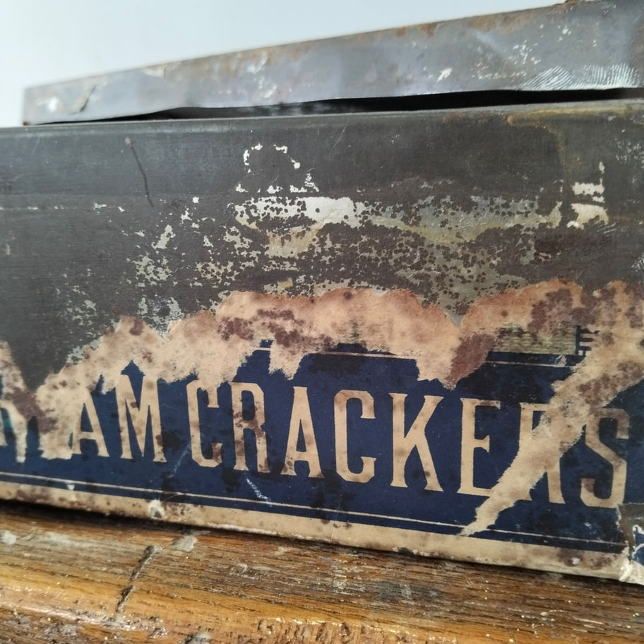 Antique Jacob & Co’s Cream Crackers Tin – Dublin, Ireland – Early 20th Century