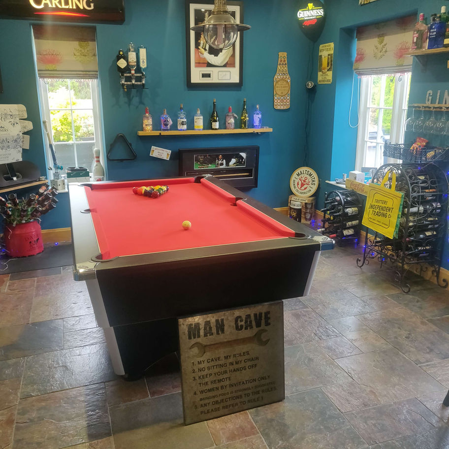 Man cave metal sign