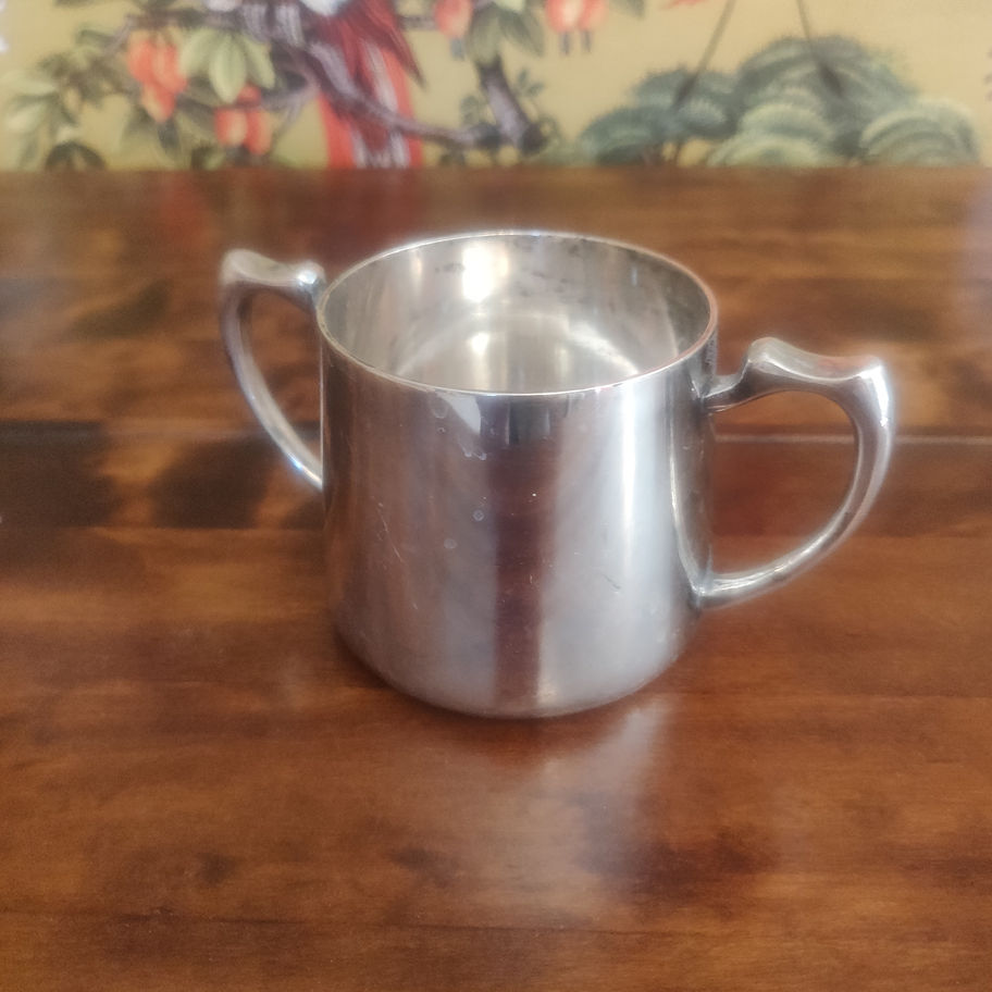 Antique Victorian 1890? Mappin and Webb two handled sugar bowl Sheffield plate