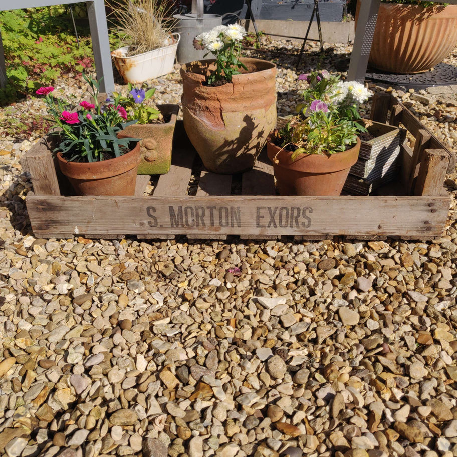 vintage wooden crate