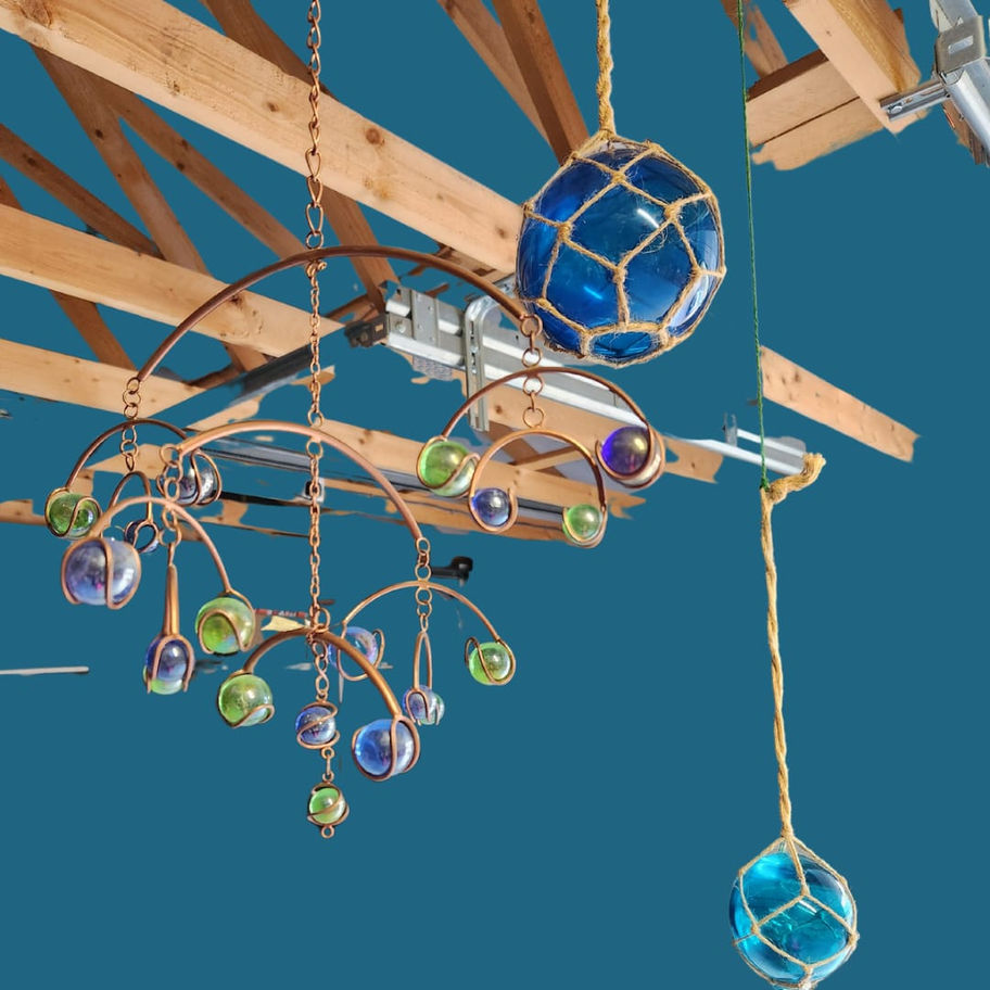 Glass decorative hanging balls