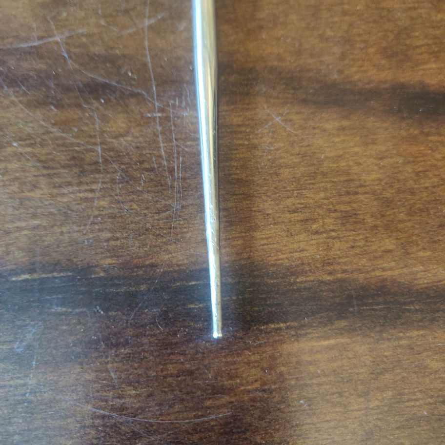 silver jewellers button hook