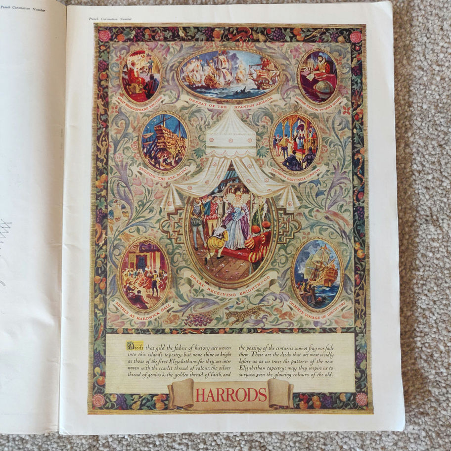 Vintage 1953 Punch coronation limited edition magazine very rare and collectible