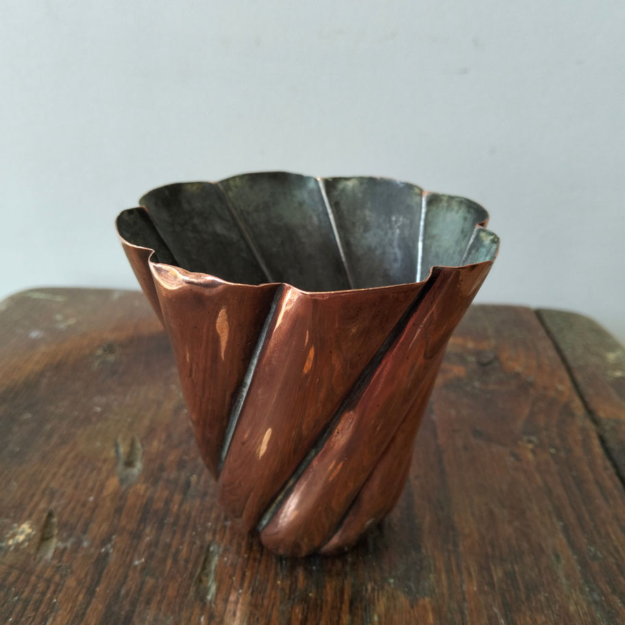 Antique Copper Spiral Jelly Mould No. 9227 – Tin-Lined Kitchenalia stunning!