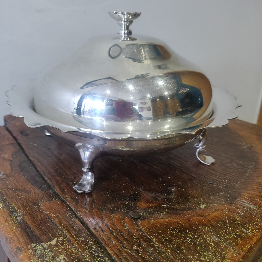 Vintage May be older William Hutton & sons silver plate turrine or warmer