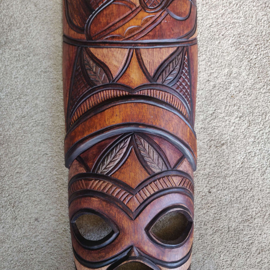 Decorative mask hand made by the chopi people of Mozambique