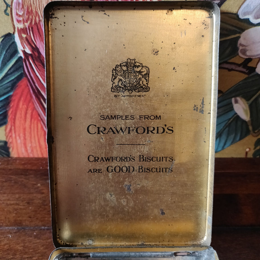 Vintage May be older Crawfords sample biscuit tin by Royal appointment rare!