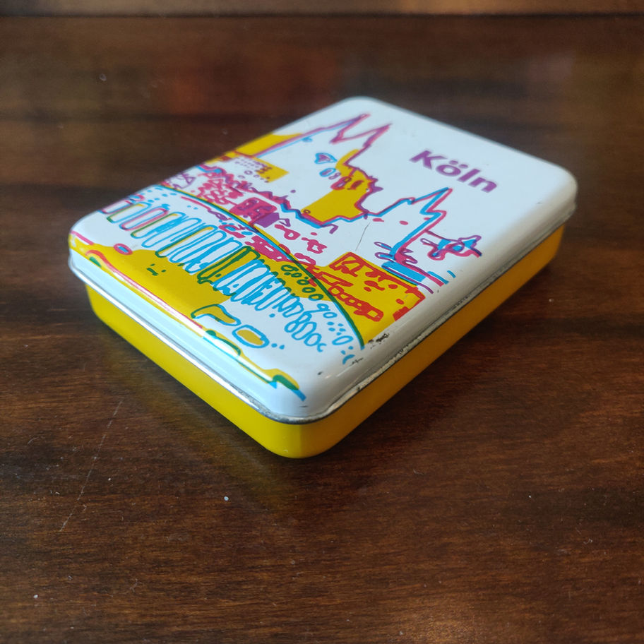 Vintage tin depicting Koln (cologne city in Germany) probably a sweet tin