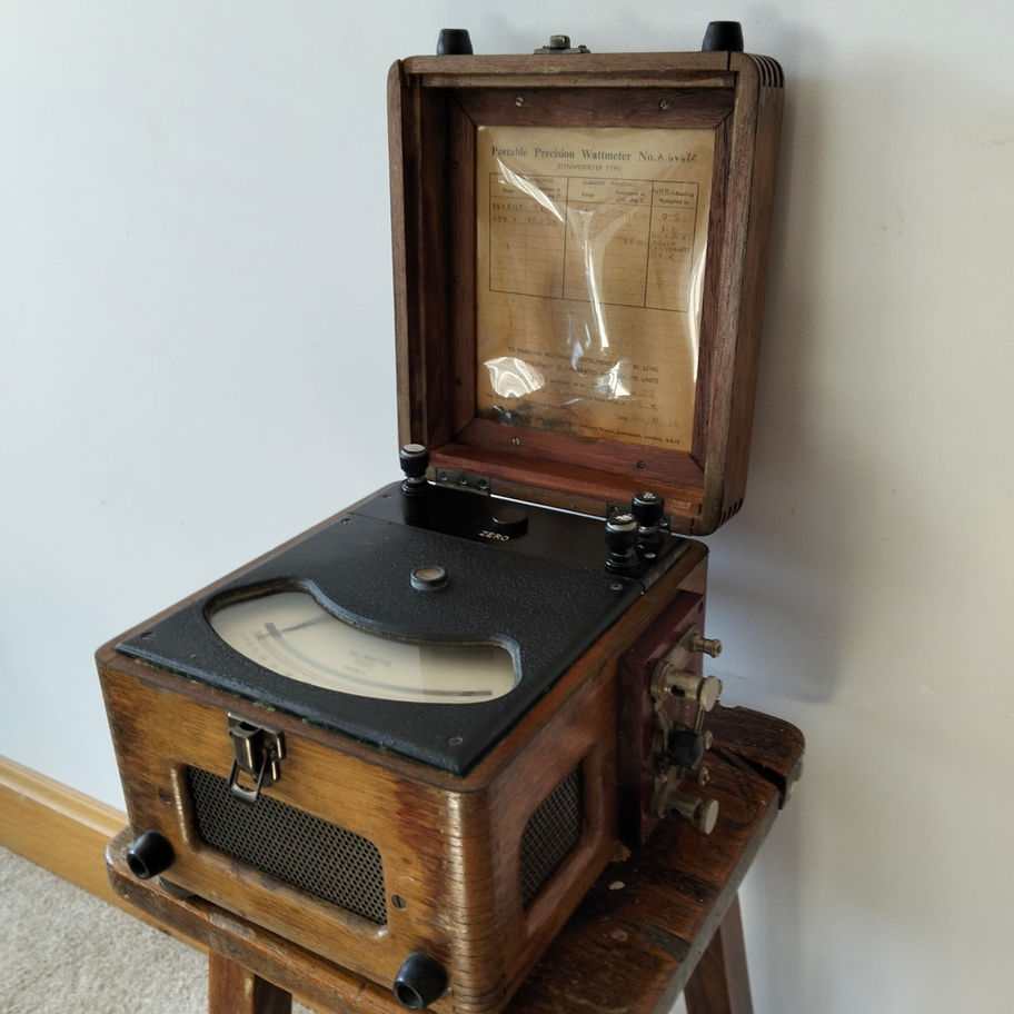 Vintage Portable Precision Wattmeter – Elliott Brothers Ltd, London – 1955