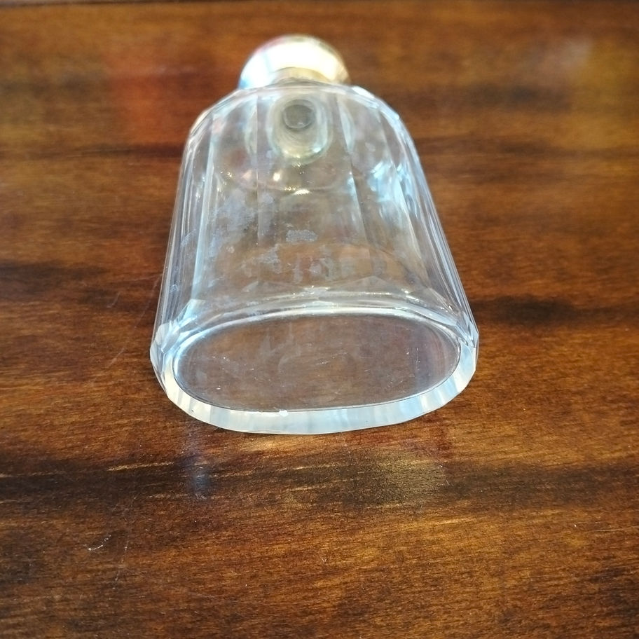 Antique 1907 Edwardian silver top Birmingham hallmark perfume or cologne bottle