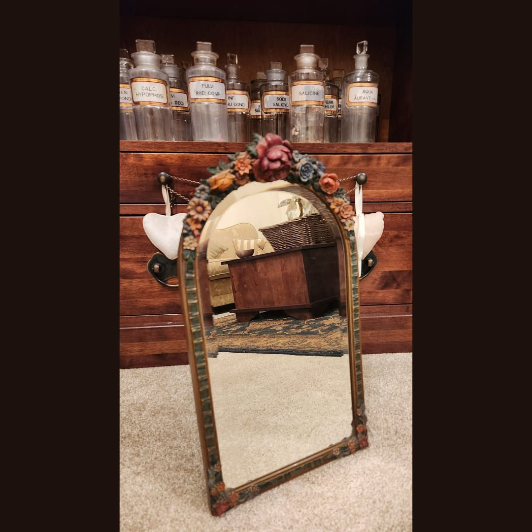 Barbola antique mirror