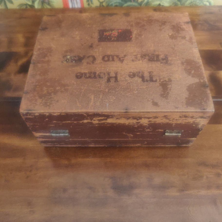 Vintage 1950s boots the chemist home first aid kit in original box with contents