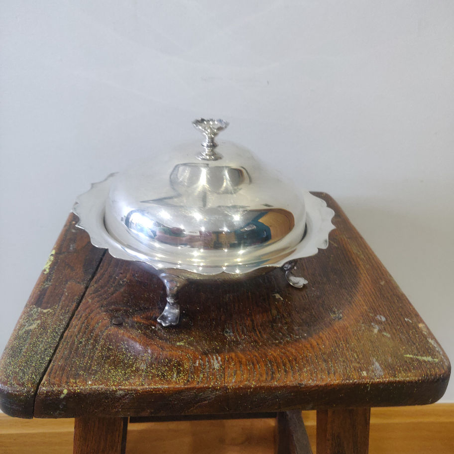 Vintage May be older William Hutton & sons silver plate turrine or warmer