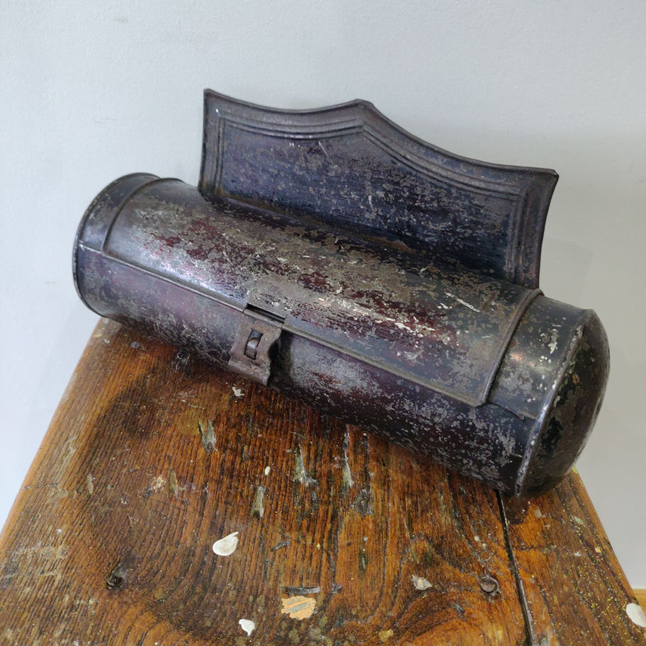 Antique Victorian mid to late 19th century toleware candle box extremely rare!!!