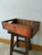 Vintage Rustic Vintage Wooden Carrying Crate / Farmhouse Display Box