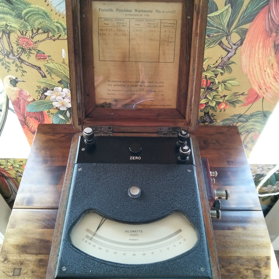 Vintage Portable Precision Wattmeter – Elliott Brothers Ltd, London – 1955