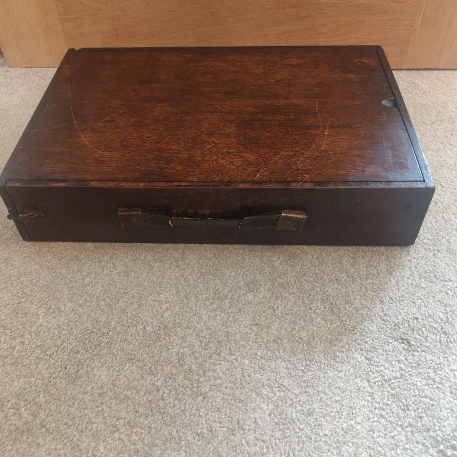 Antique Victorian The Edison Mimeograph duplicating case , London, c. 1886