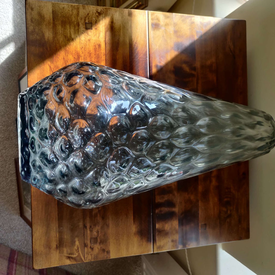 Vintage tall art glass coloured vase