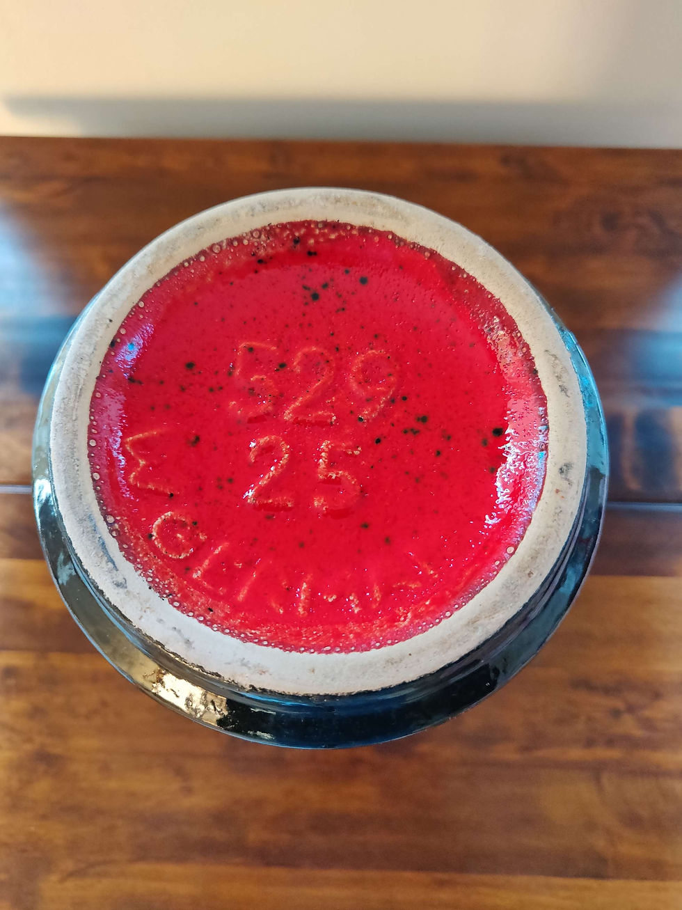 west german fat lava vase markings on base
