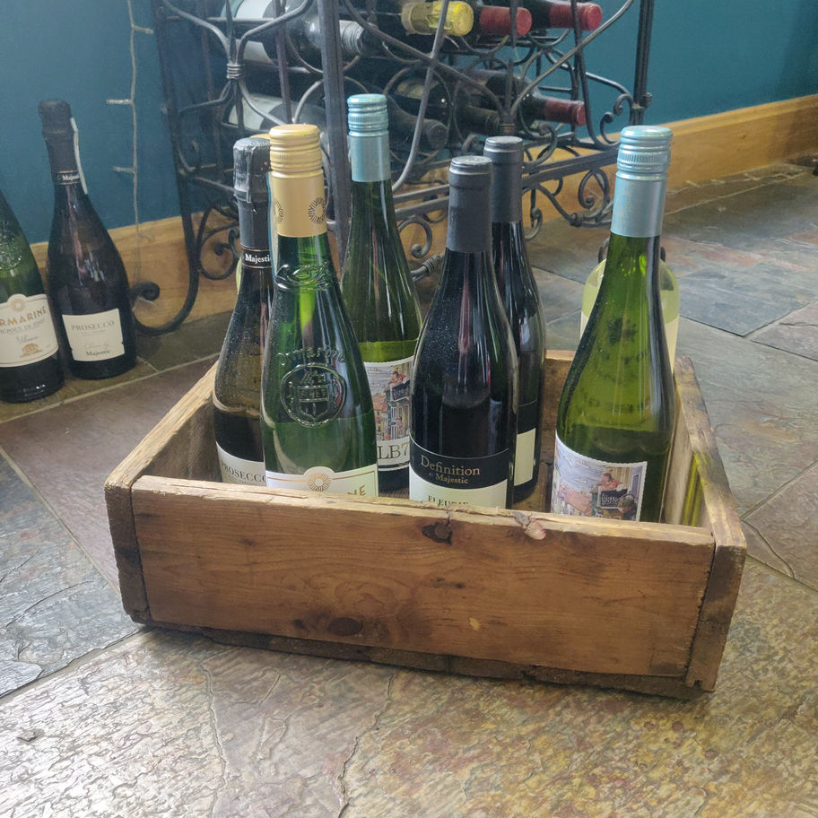 Vintage early 20th century oak crate original not reproduction