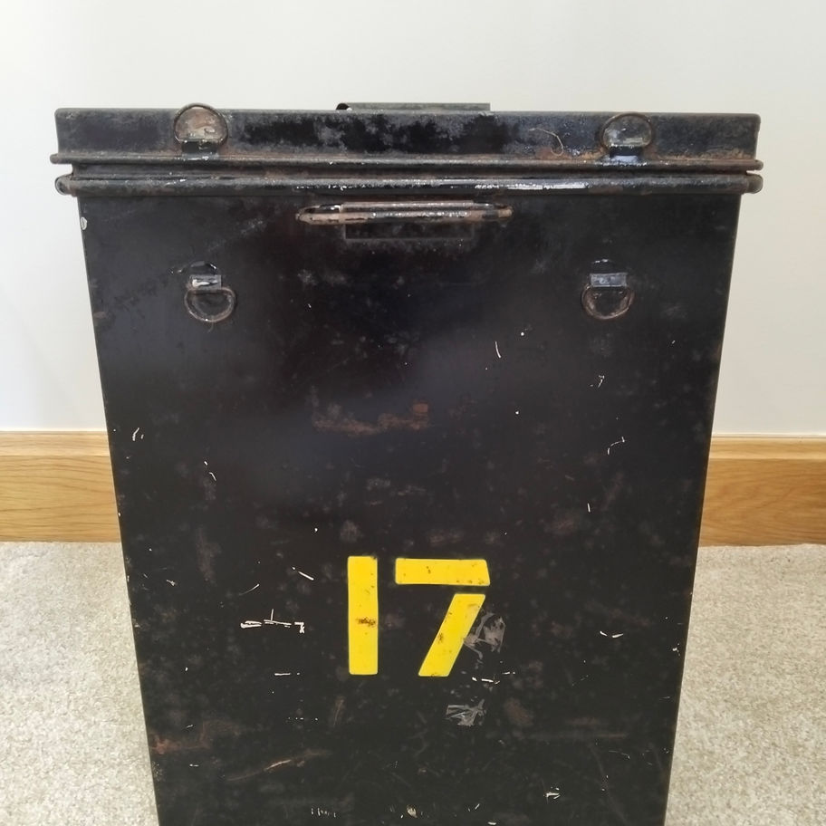 Vintage British Aerospace Pension Scheme Industrial Metal Application Box No. 17