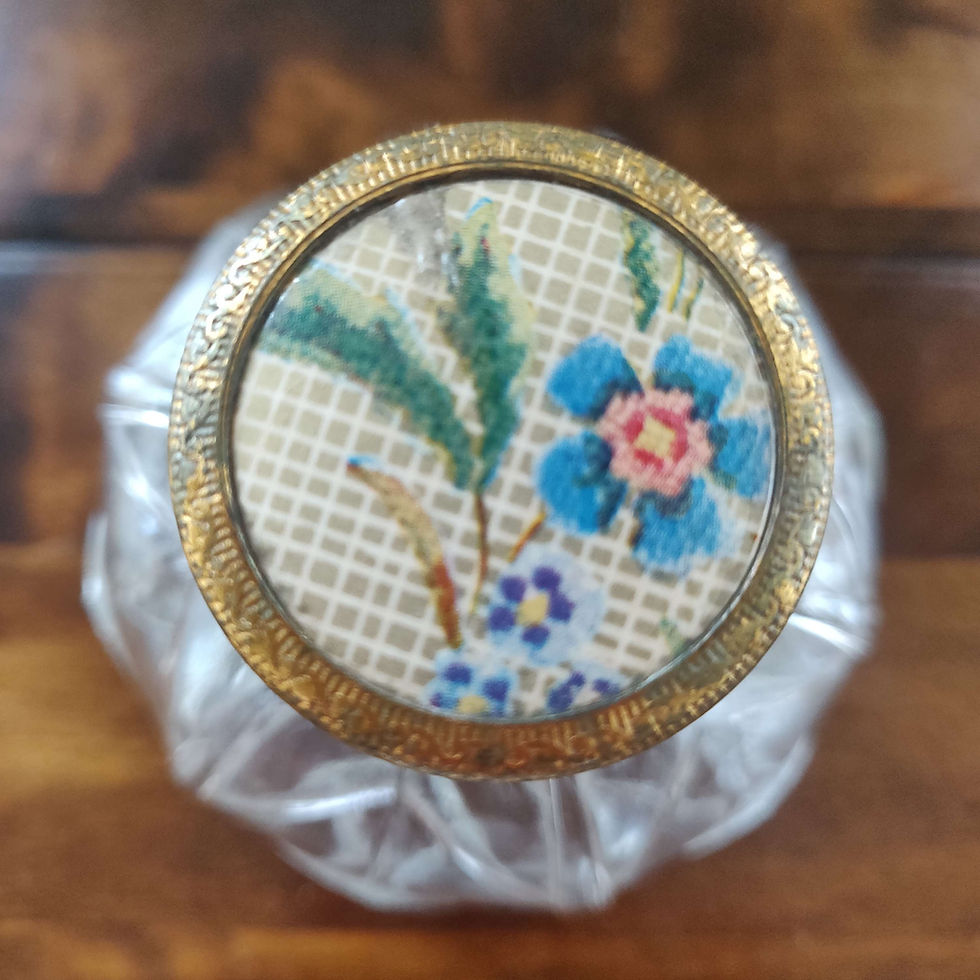 vintage glass scent bottle