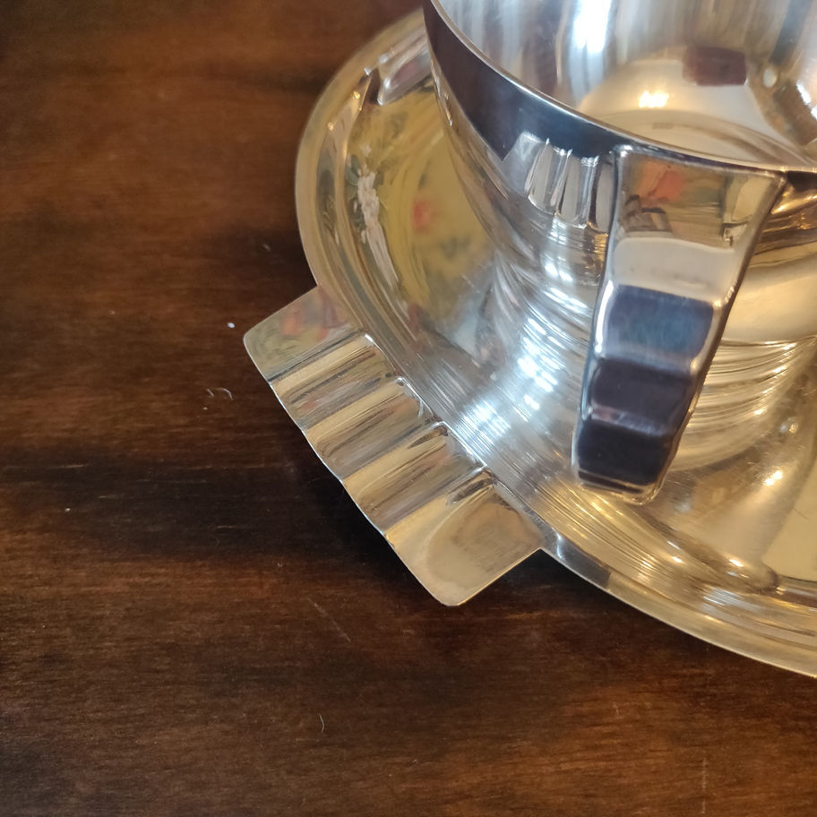 Vintage C .Walker ( Walker and hall) silver plate 3 piece tea / coffee set