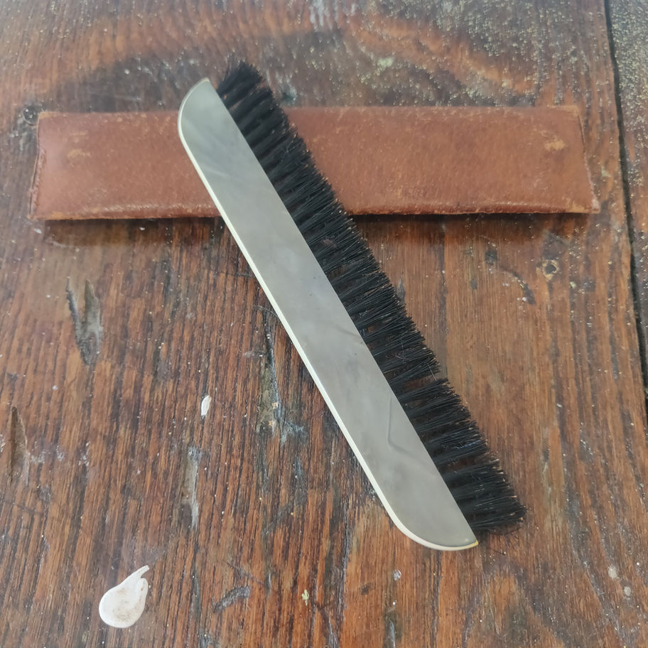 Antique early 20th century butler table brush or suit brush rare !