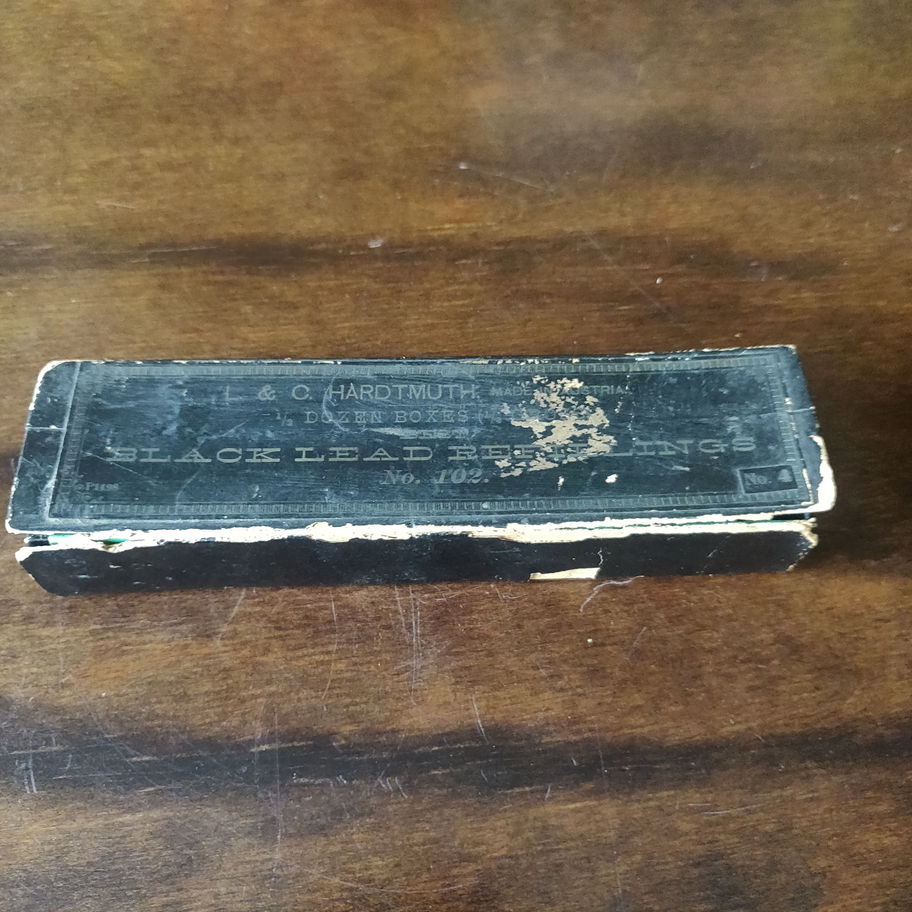 Antique Victorian late 19th century L&C Hardtmuth black lead pencil refills rare