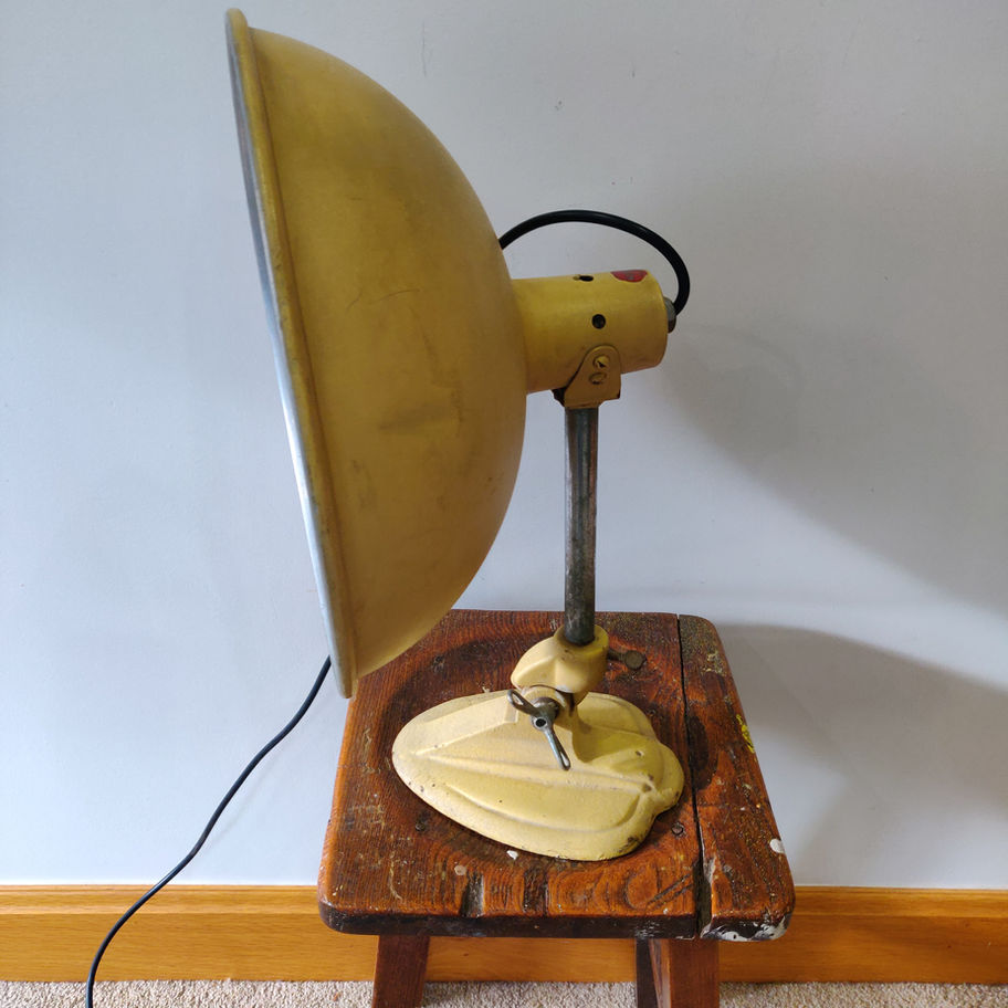 Vintage mid century ergon desk or table lamp industrial look fully working