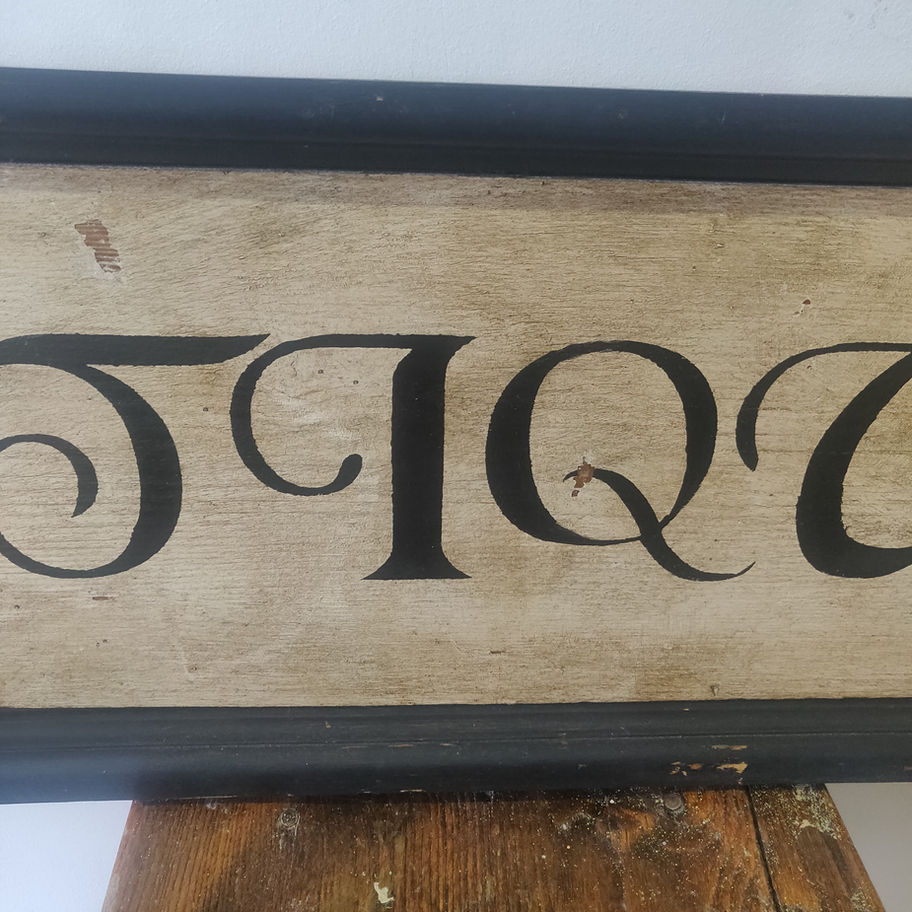 Vintage May be older antique wooden hand painted sign genuine not reproduction!!