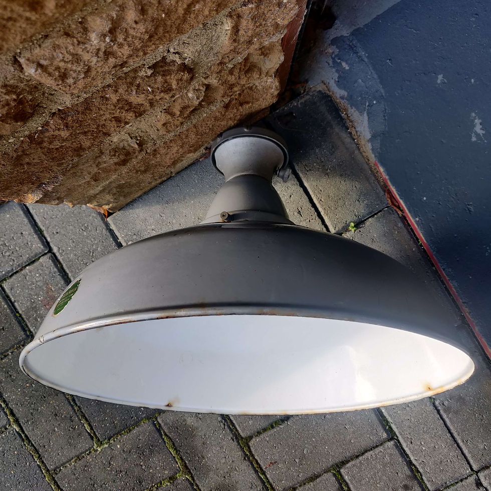 Vintage Benjamin enamel light shade 1940s/50s original not reproduction!