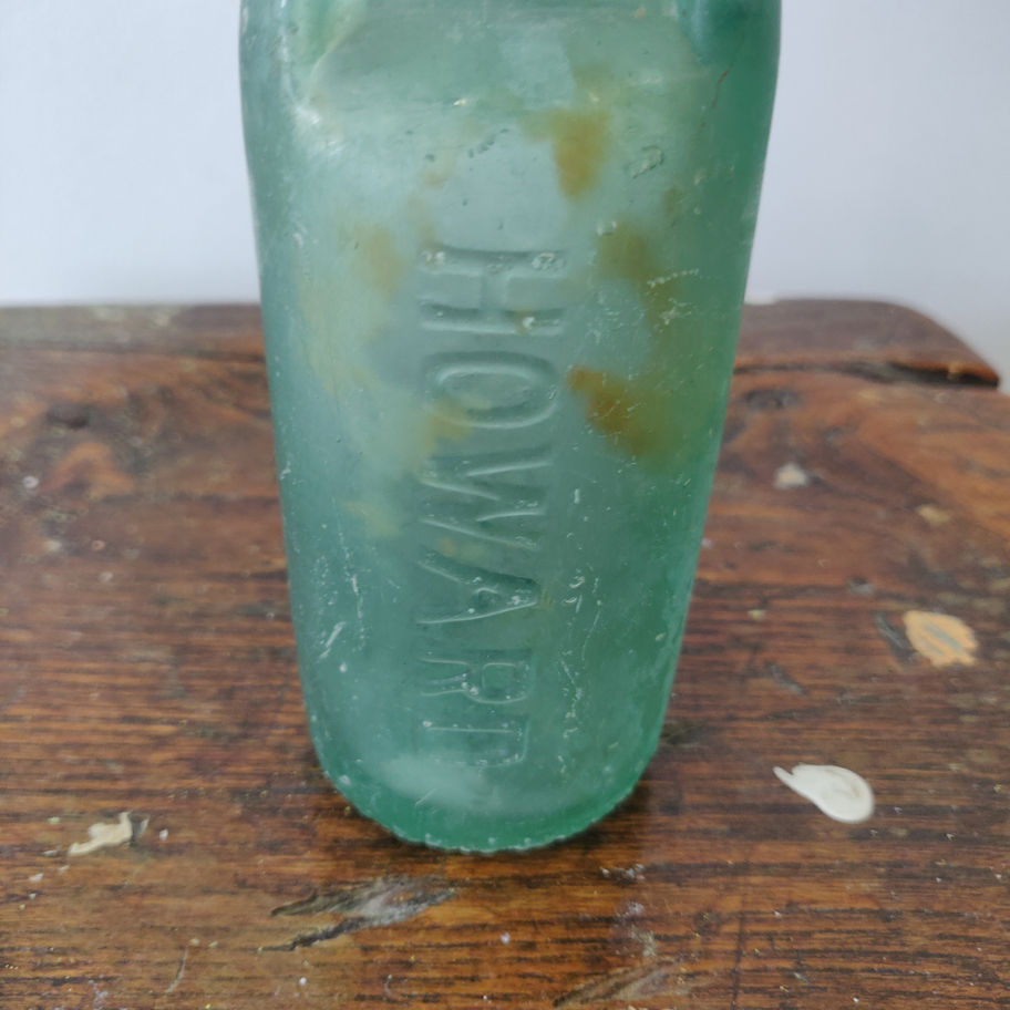 Antique early 20th century codd glass bottle with original stopper amazing!!