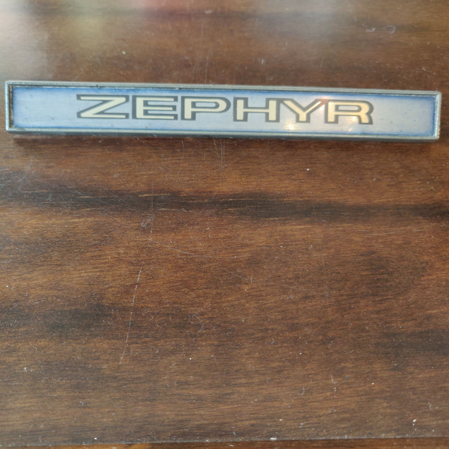 Vintage Ford Zephyr original car badge lovely condition