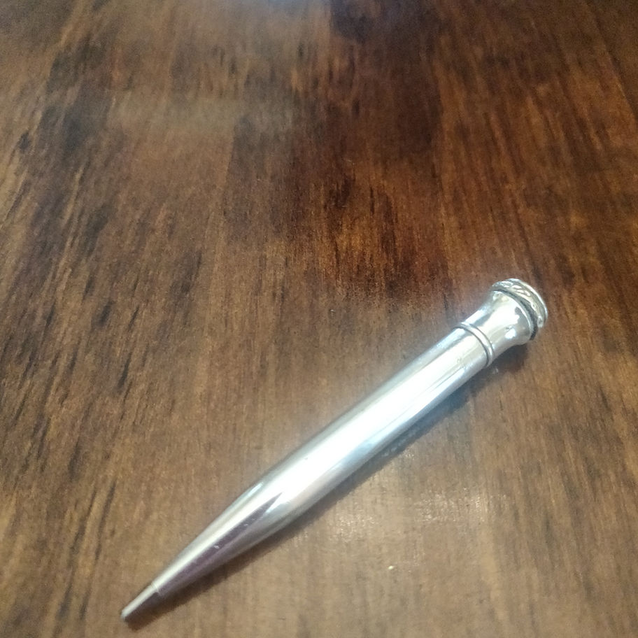 Vintage probably 1930s w.a.h.l USA ever sharp silver plate propelling pencil