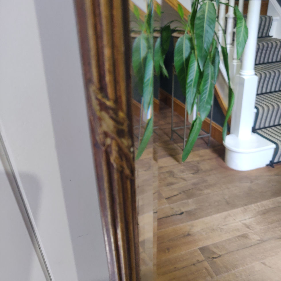 Miniatyrbild: Antique Victorian 1880 to 1900 French pier mirror or dressing mirror gilt frame