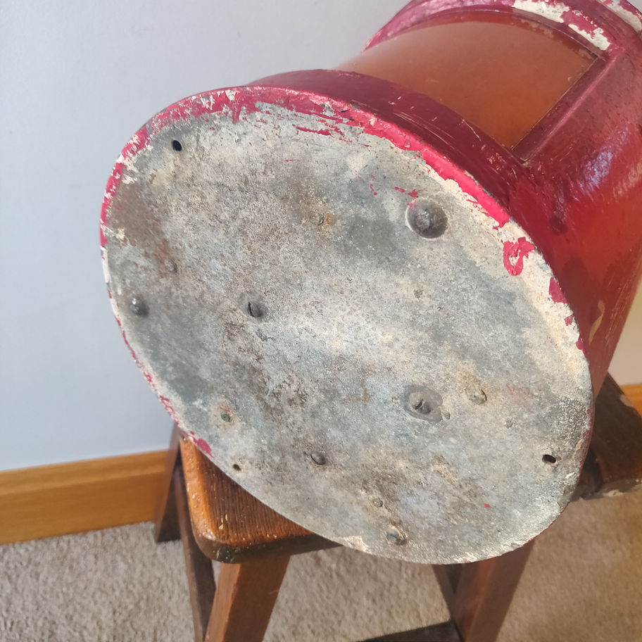 Antique Victorian late 19th century heavy cast metal ships towing lamp amazing!