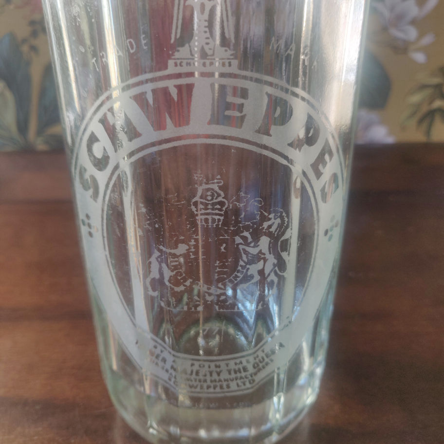 Vintage Schweppes soda bottle original not reproduction!