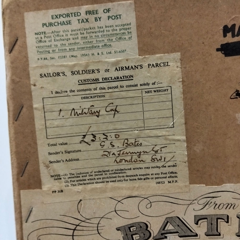 Vintage Bates Gentlemen’s Hatter Export Parcel Box – Jermyn Street, London