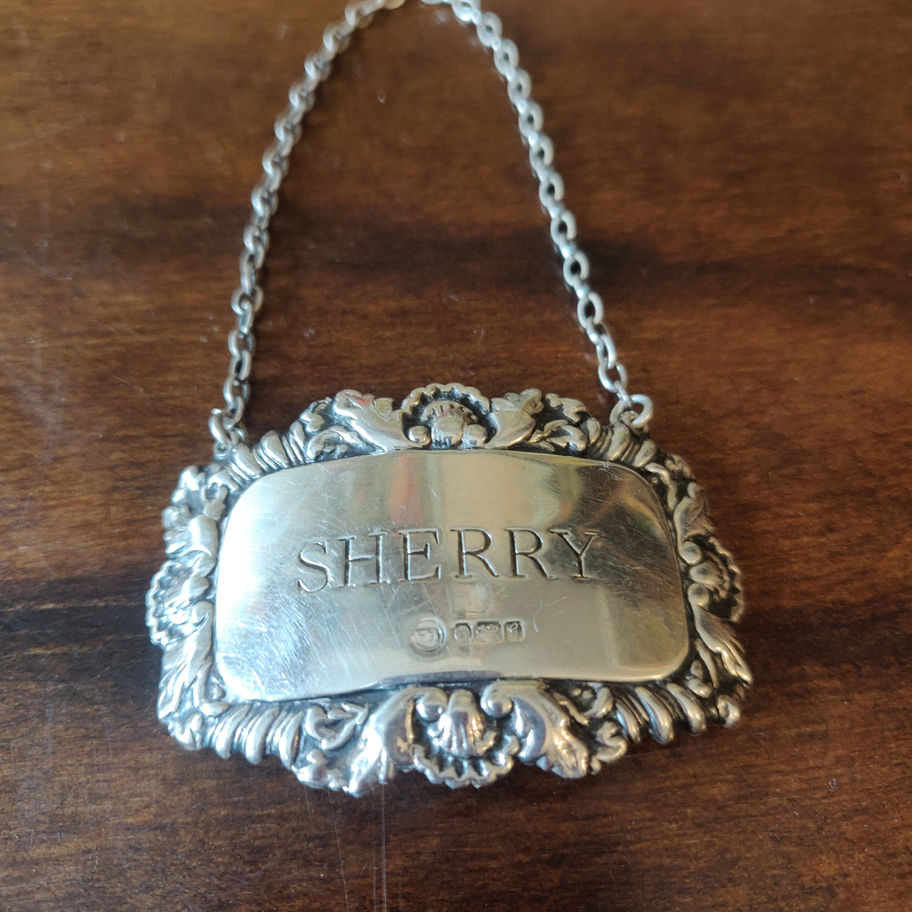 Vintage Silver Hallmarked 1981 Francis Howard London sherry decanter Silver