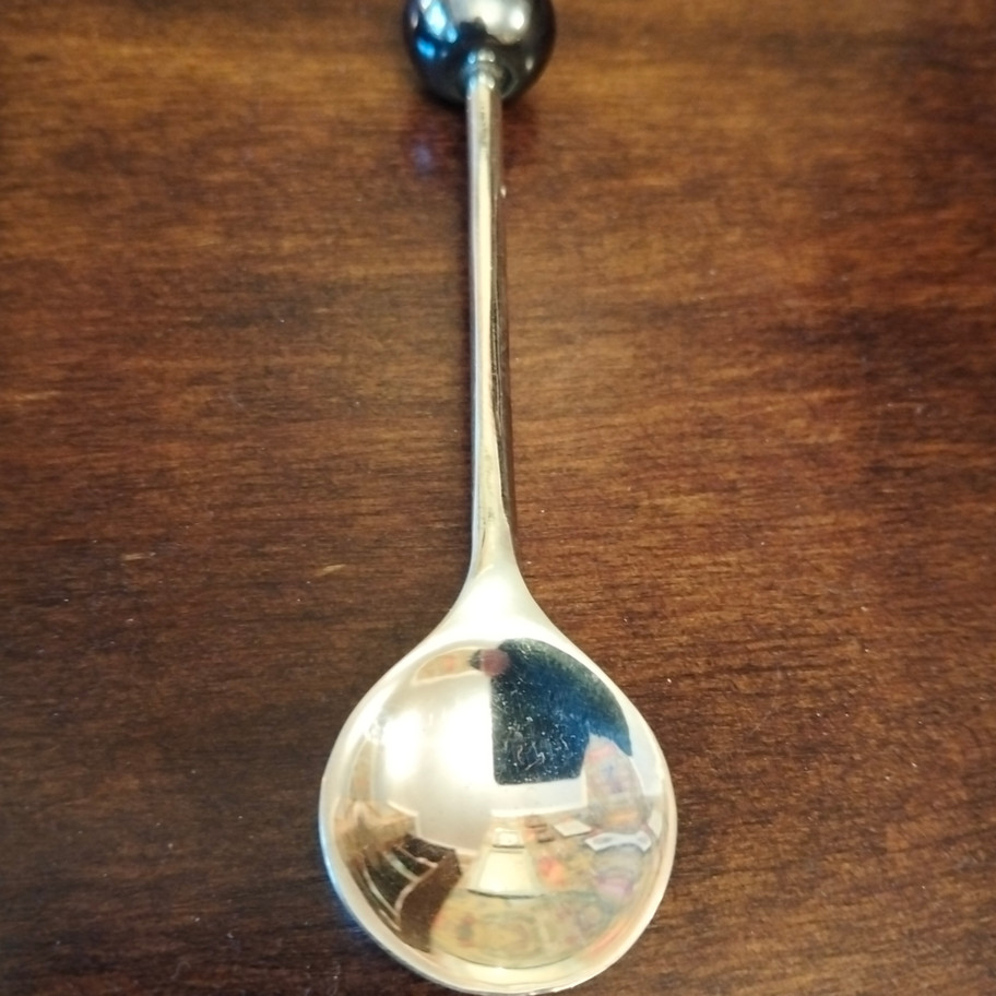 Vintage Bombay Duck London – Demi-Tasse Teaspoons, Set of Four (Grey Lustre)