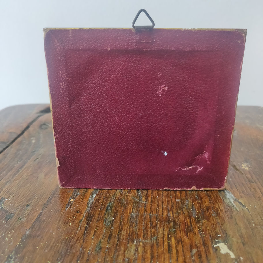 Vintage May be older miniature hand painted water colour of Piazza San Marco