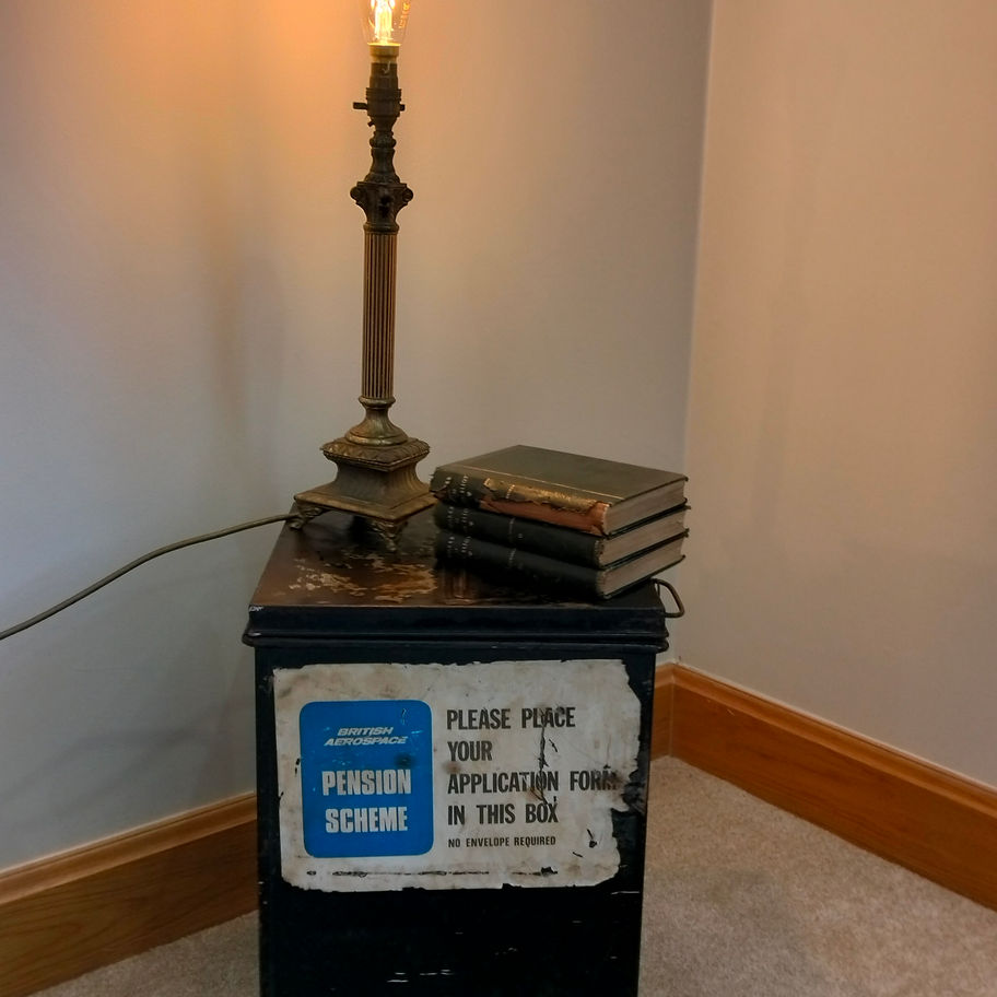 Vintage British Aerospace Pension Scheme Industrial Metal Application Box No. 17