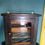Miniatura: Antique Victorian early 20th Century oak display cabinet