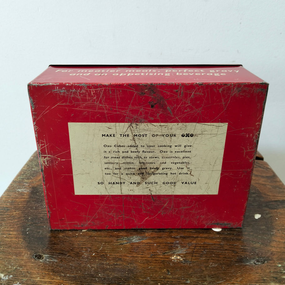 Vintage 1950s OXO Cubes Advertising Tin – King George VI